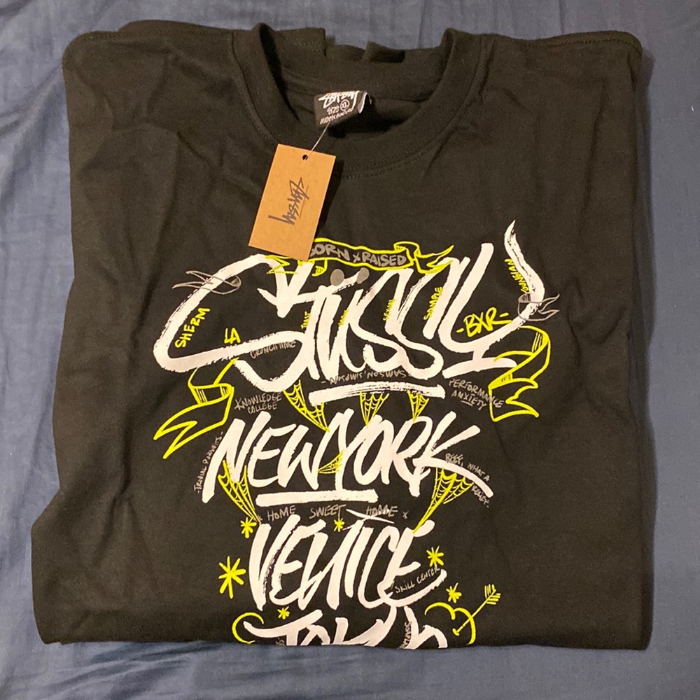 Born x raised x Stussy Collab t shirt